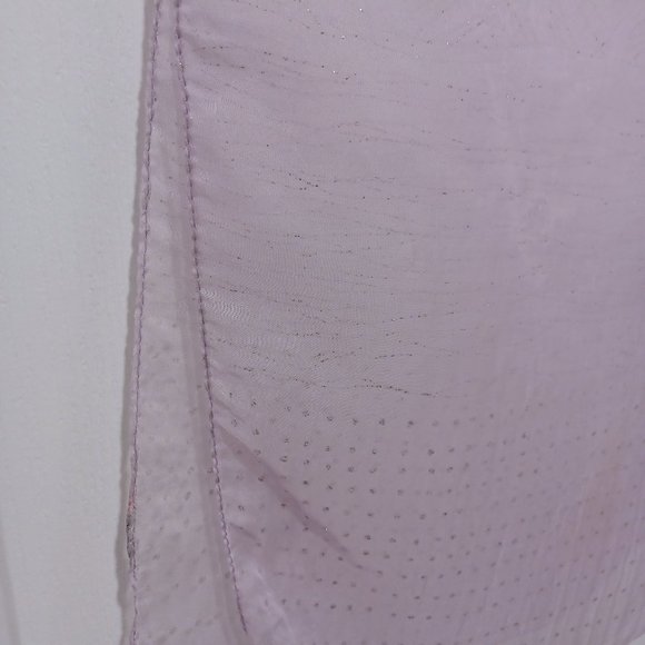 Vintage Scarf - Purple with silver sparkle pattern - Picture 3 of 6
